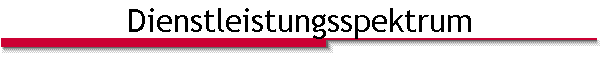 Dienstleistungsspektrum